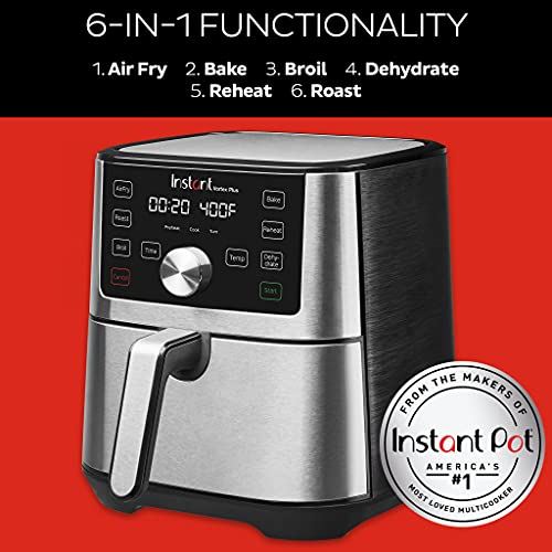 6-in-1 Air Fryer, 6 Quart, 6 One-Touch Programs, Air Fry