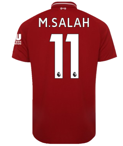 M.SALAH #11 Liverpool Fans Soccer Jersey  2018/19