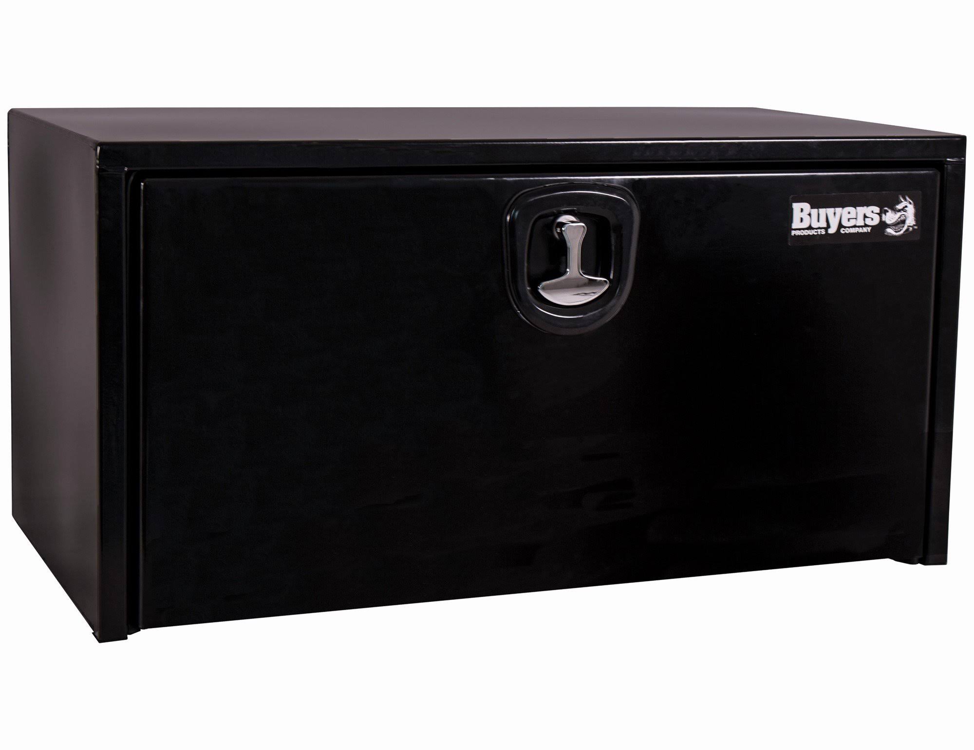 Buyers Products 1732303 Black Steel Underbody Truck Box w/ 3-Point Latch (18x18x30 inch)