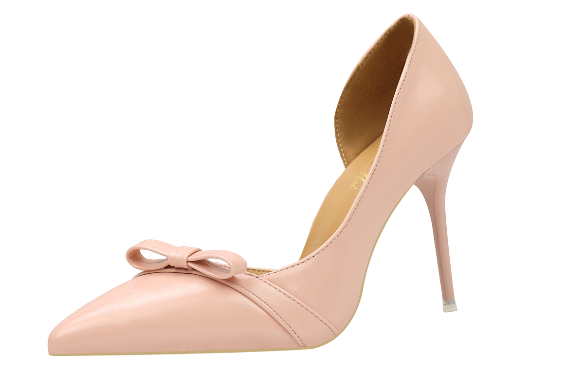 Asmxing 9CM Shallow Hollow Pointed Bow High Stiletto Dress Wedding Party Elegant Heeled Sandals