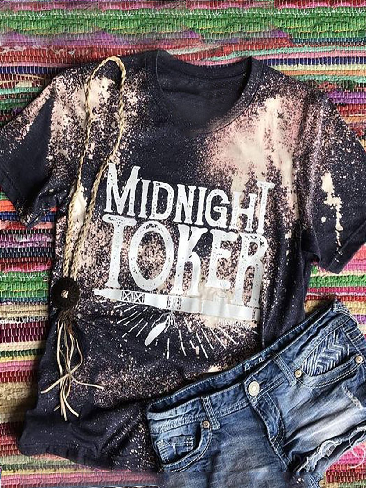 Crew Neck Casual Letter Shirts & Tops