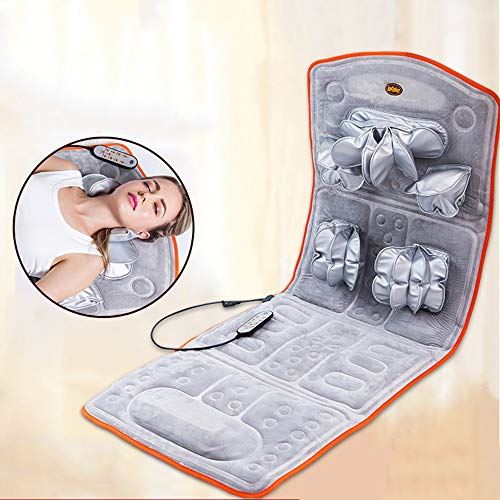 Household Body Heated Massage Mattress Mat w/ Deep Tissue Kneading & Vibration