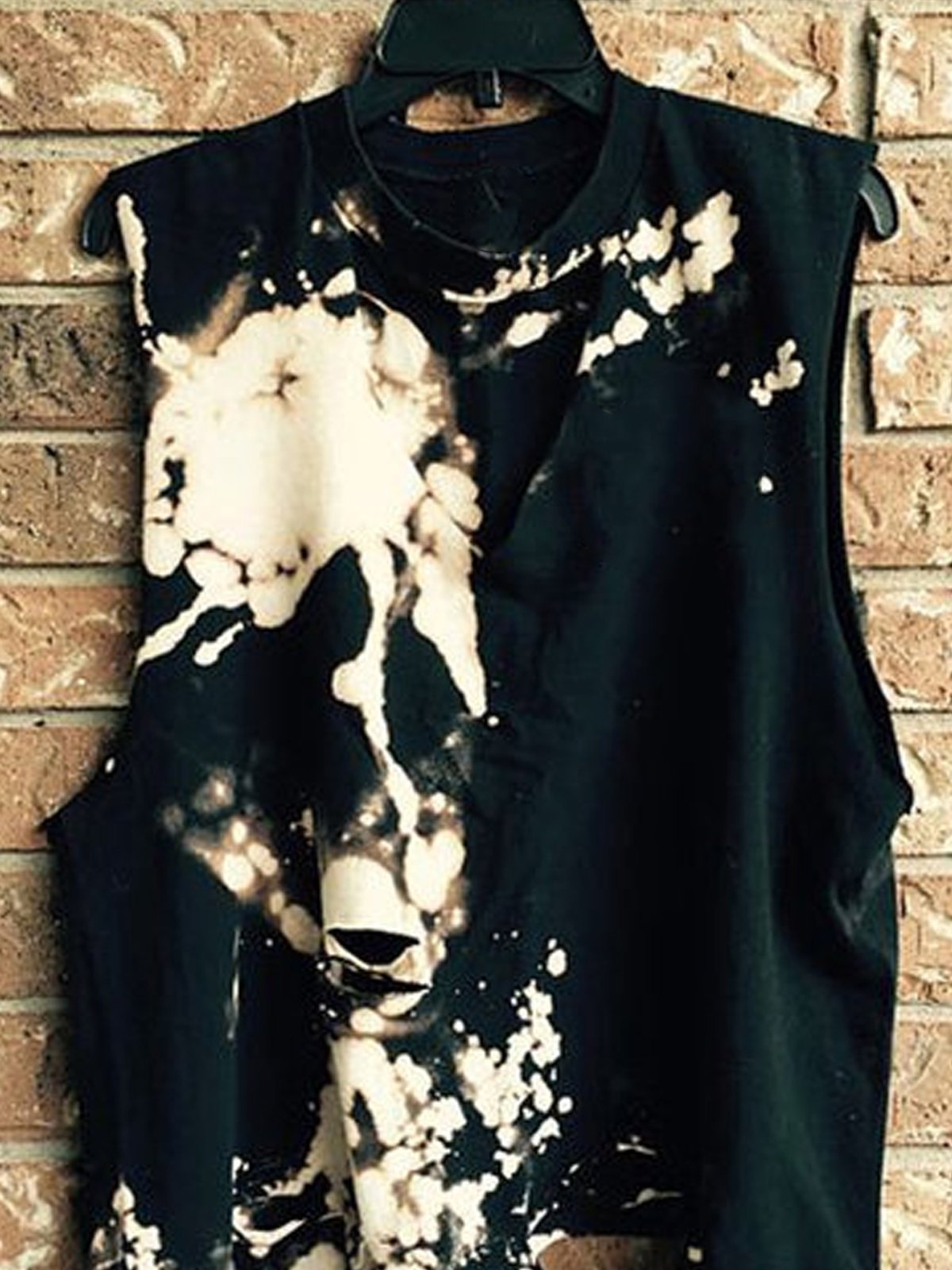 Black Sleeveless Cotton Vests