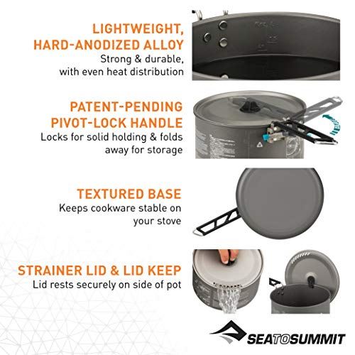 Sea to Summit Alpha Lightweight Aluminum Nesting Camping Cookware Set