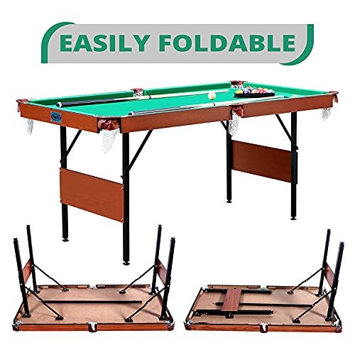RACK Crucis Folding 5.5-Foot Billiard and Pool Table