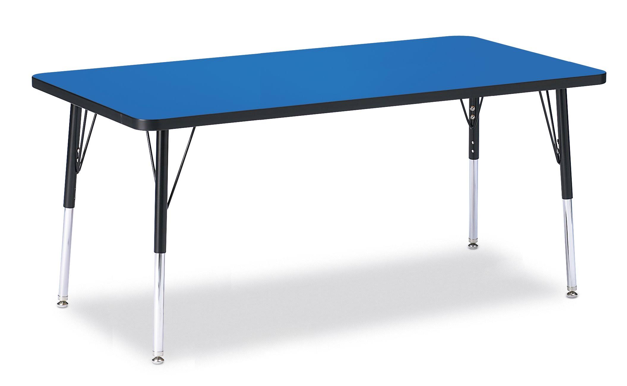 Berries Rectangle Activity Table Adult 30x60x22 Blue
