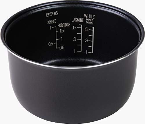 Rice Cooker & Warmer, 5.5-Cup, Metallic Black