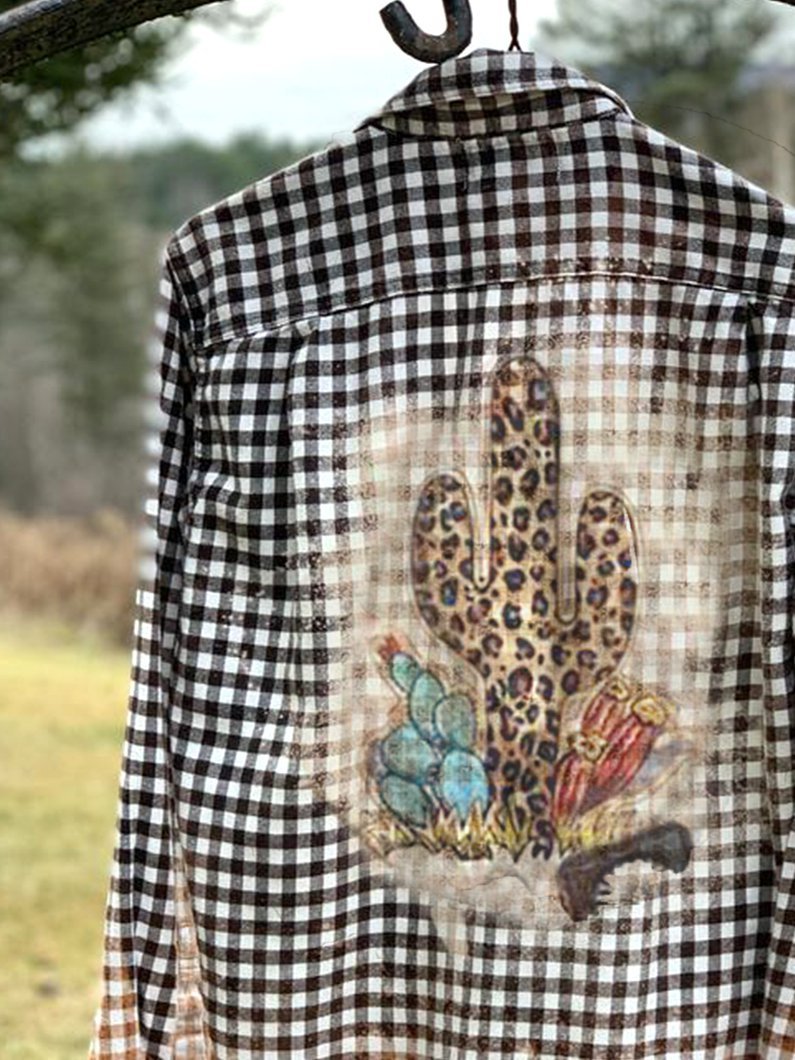 Shirt Collar Long Sleeve Casual Shirts & Tops