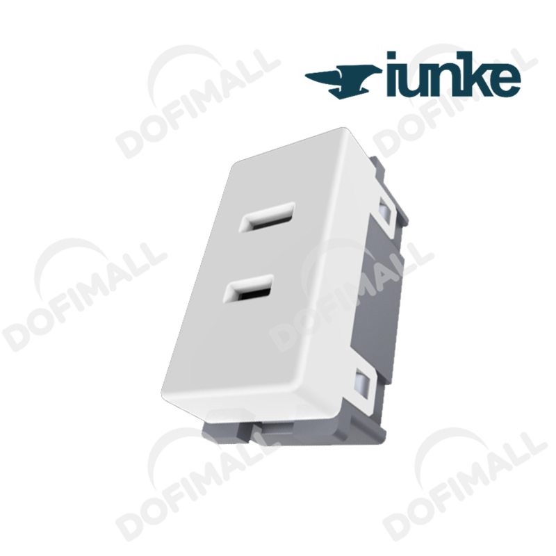 TOMACORRIENTE SENCILLO COLOR BLANCO 15A