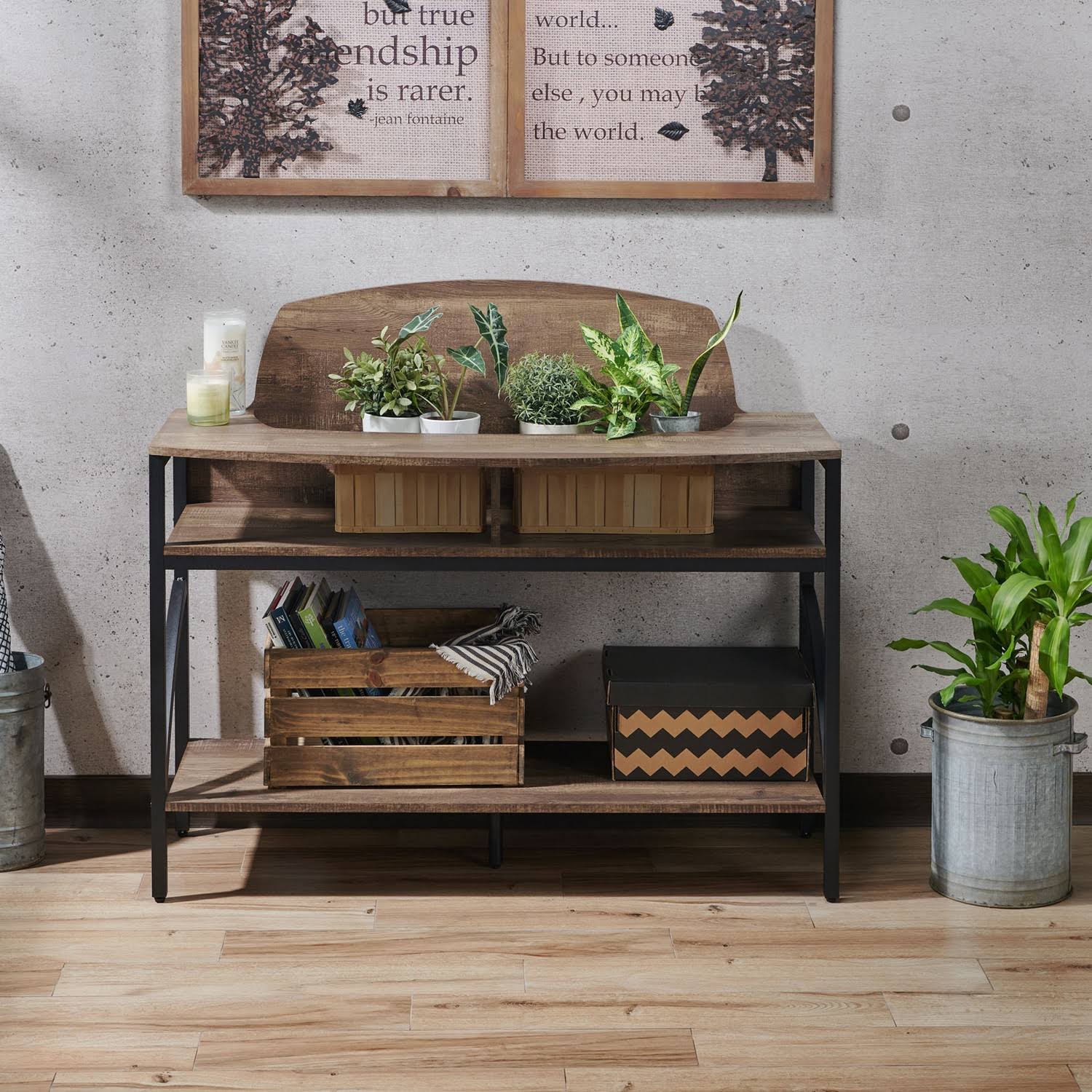 Camie Console Table Reclaimed Oak - miBasics