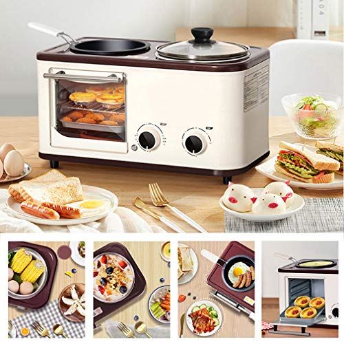 3-in-1 Electric Breakfast Station, Oven + Griddle + Cooking Pot