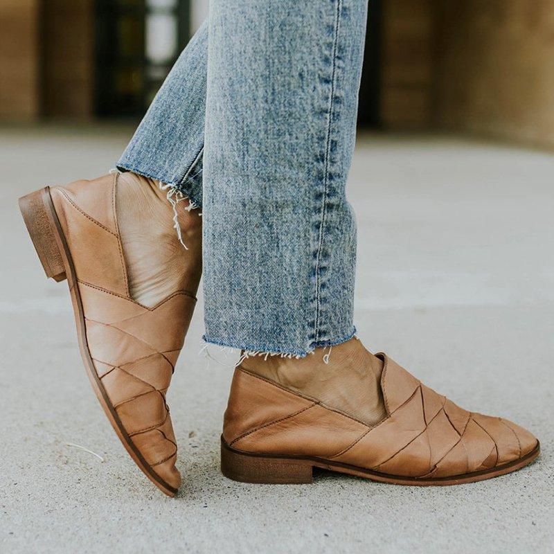 Women Daily  Artificila Leather Loafers Shoes