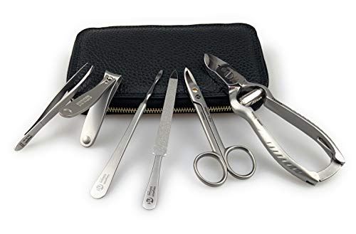 Heavy Duty TopInox Surgical Stainless Steel German Mens Pedicure Set Grooming kit