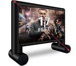 17 Feet Inflatable Outdoor Projector Movie Screen with Rope, Blower & Tent Stakes