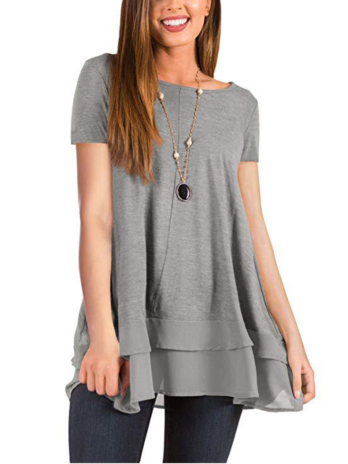 Cotton Short Sleeve Shirts & Tops