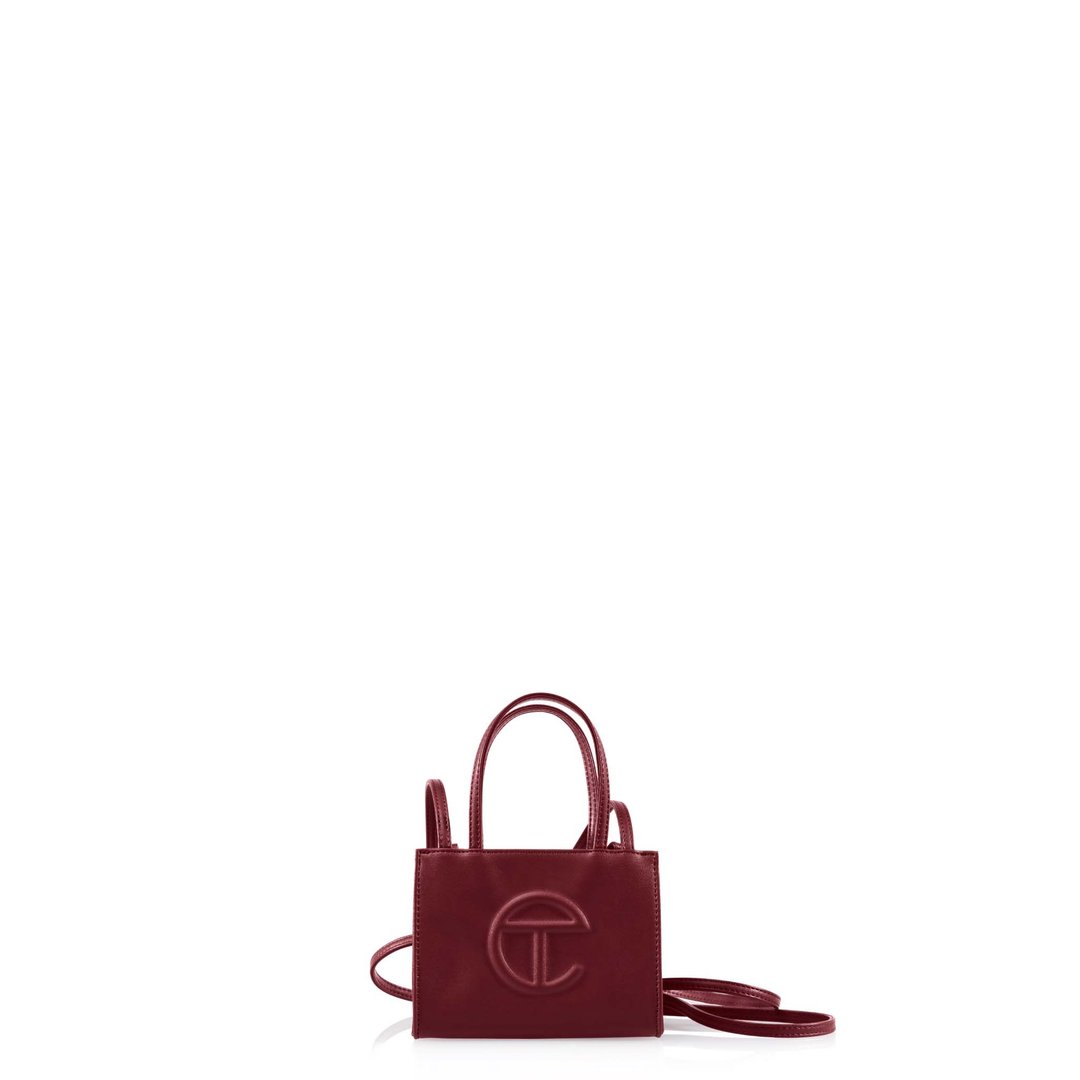 Small Oxblood Shopping Bag