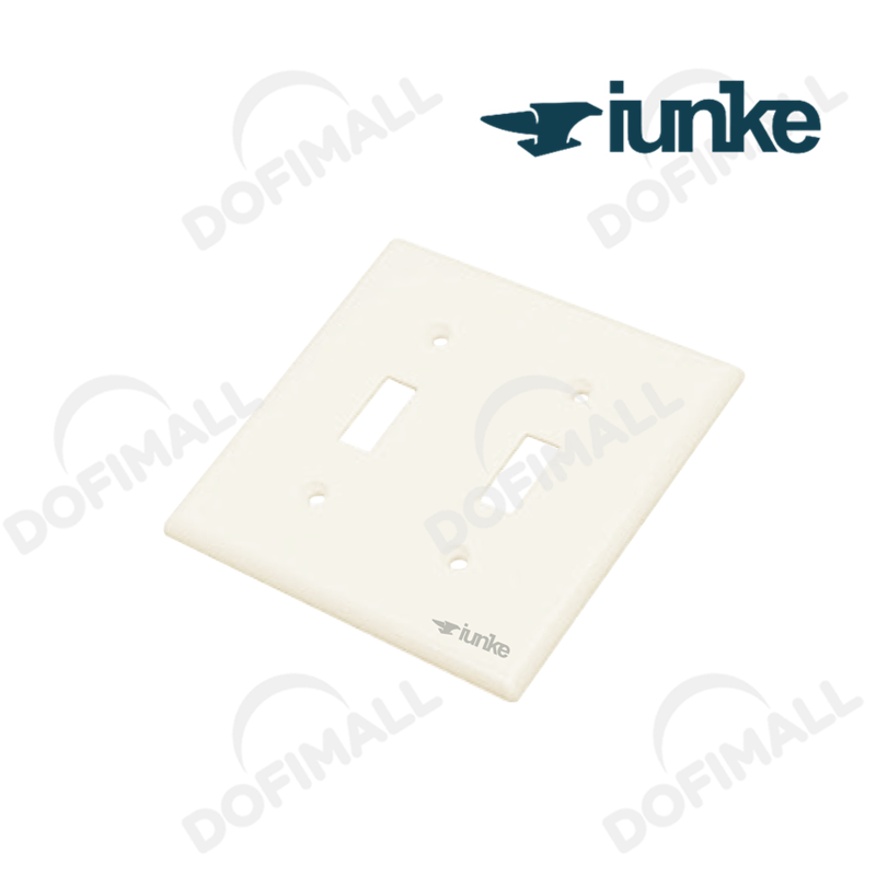 TAPA PARA INTERRUPTOR DOBLE COLOR MARFIL
