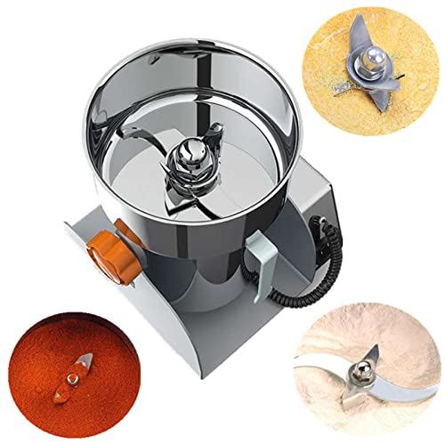 Grain Mill Grinder, Commercial Spice Grinder Electric Superfine Powder