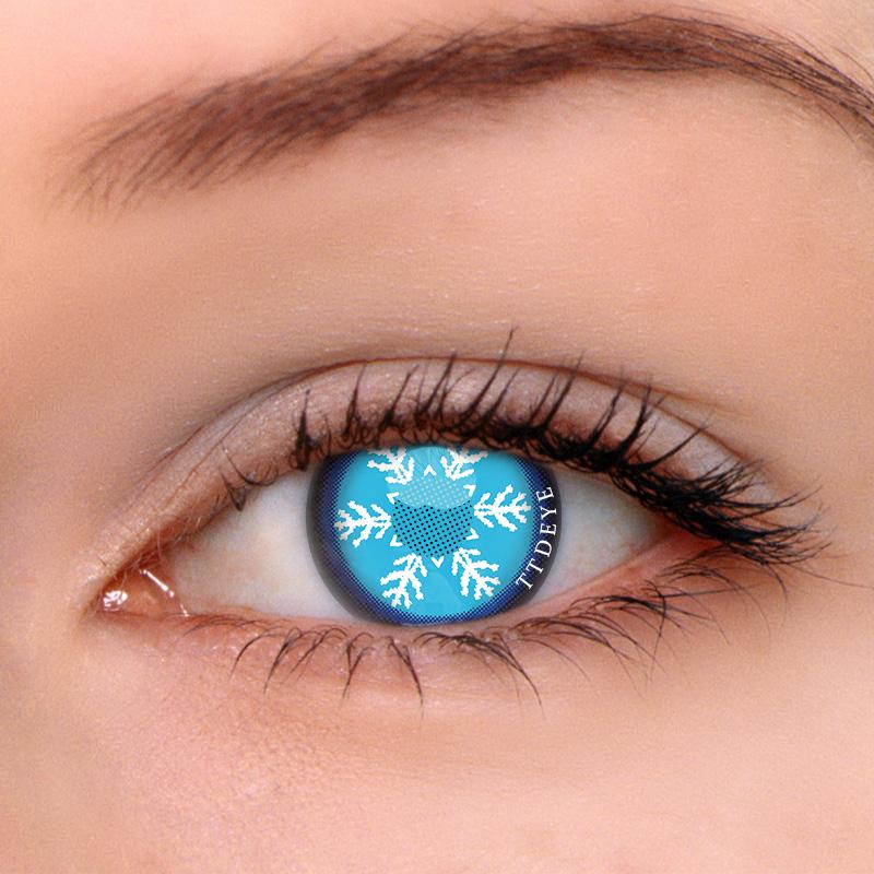 TTDeye Frozen Blue Colored Contact Lenses