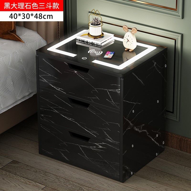 Smart Net Red Bedside Table Small Multi-function Simple Modern