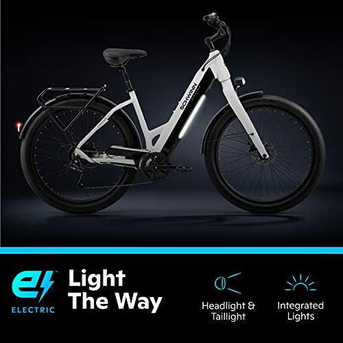 Adult Electric Hybrid Bike, Step-Thru Frame, Small/Medium