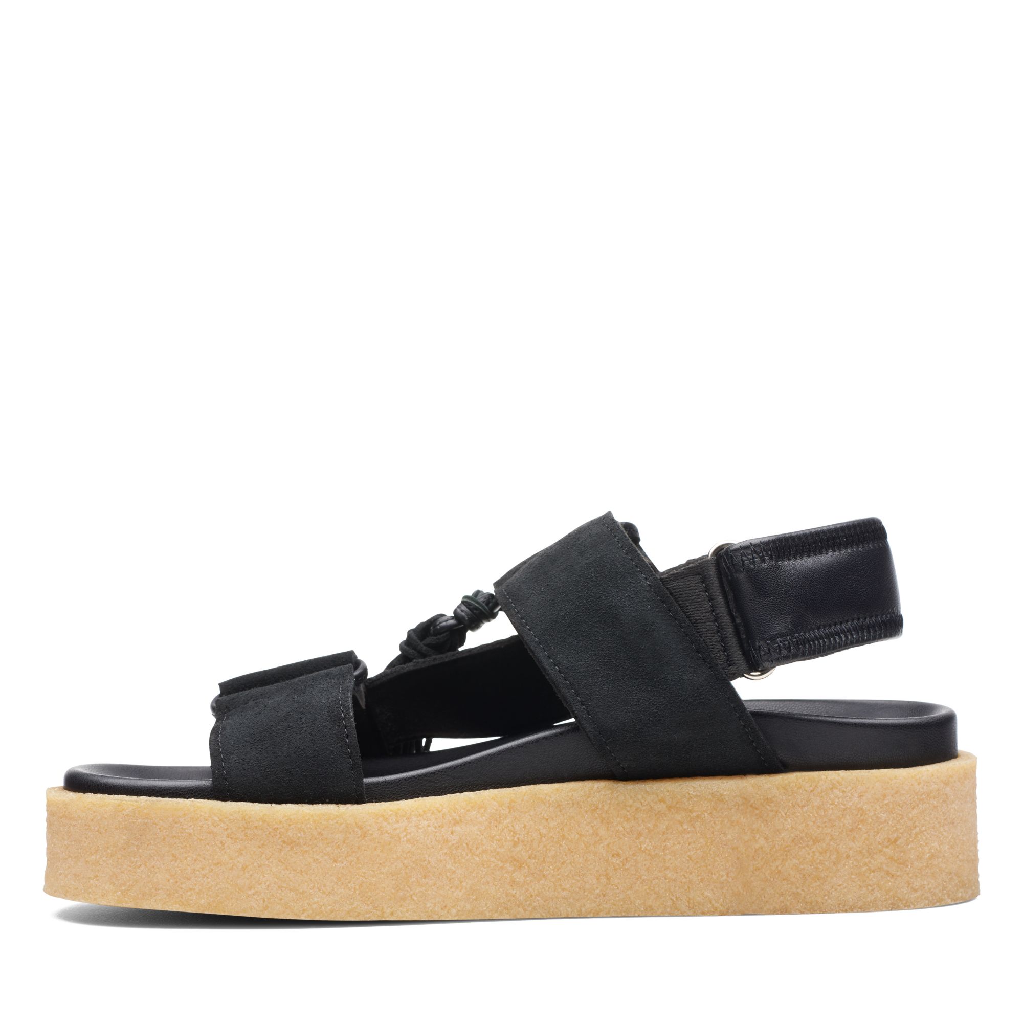 Women Sandals Crepe SNDL Black Combi