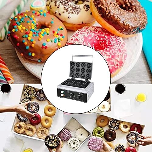 12 Holes Donut Maker Machine 1550W 220V Electric Doughnut Maker