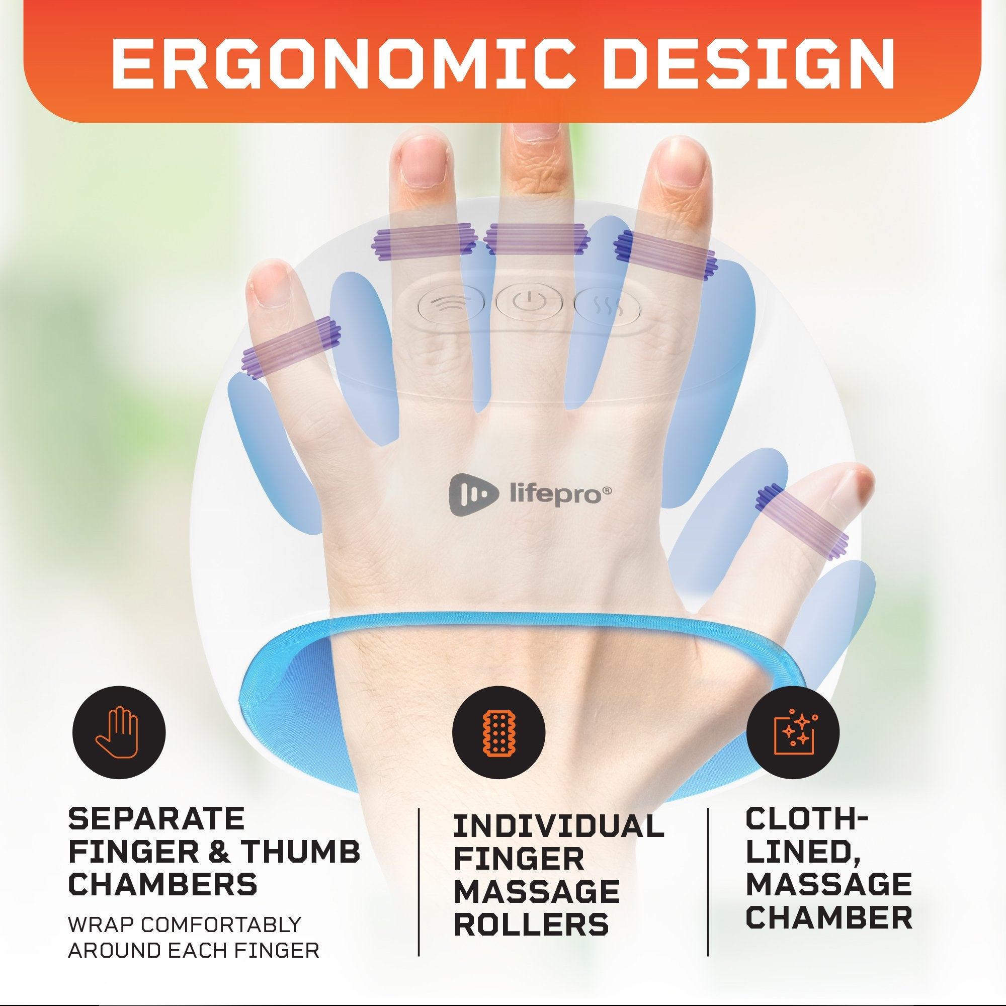Lifepro Plush Hand Massager
