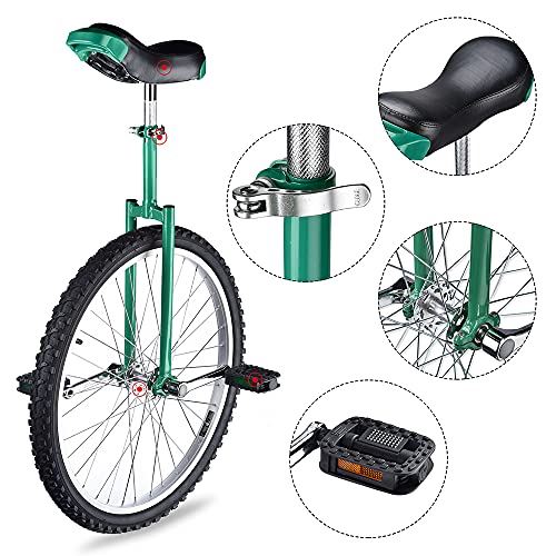 24 Inch Astonishing Green Mountain Bike In 24��� Wheel Frame Unicycle Cycling Bike