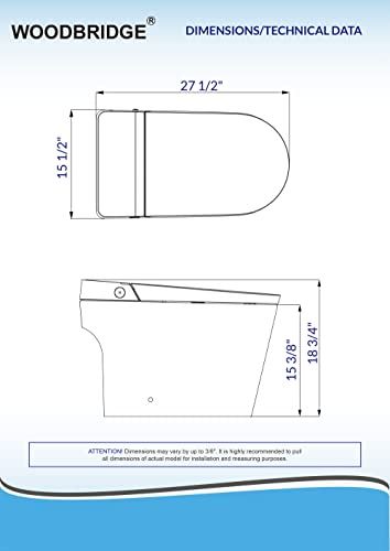 Elongated One Piece Modern Design, Automatic Flushing, Heated Sea