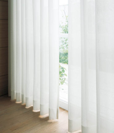 Fireproof Flame Retardant Sheer White Curtain REGAL