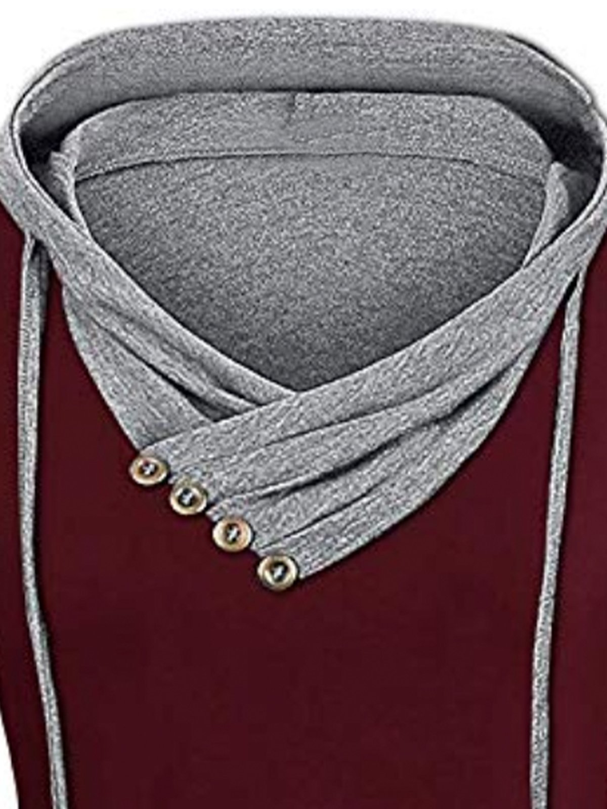 Hooded knitted long sleeve dress