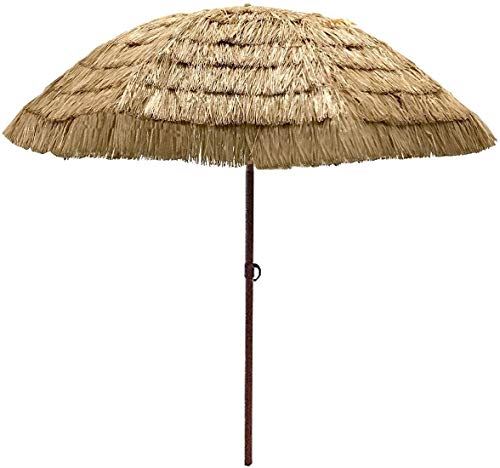 EasyGo �C 9.5�� Thatch Umbrella �C Great for Patio Tiki Tropical Palapa Raffia Hawaiian Hula Beach