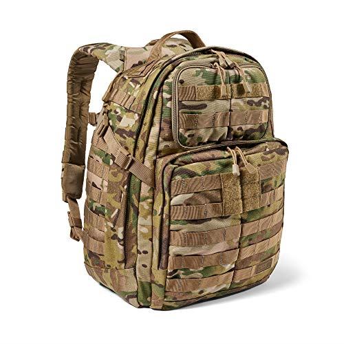 5.11 Tactical Backpack ?Rush 24 2.0 ?Military Molle Pack, CCW and Laptop Compartment, 37 Liter, Medium, Style 56563 ? Multicam
