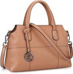Kattie Genuine Leather Handbags for Women, Beige