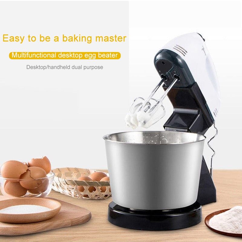 Electric Food Mixer 110-240V Stand Mixer 7-speed Detachable Kitchen Food Blender Cream Egg Whisk