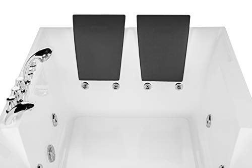 Hydromassage Rectangular Water Jets Alcove Soaking SPA Double