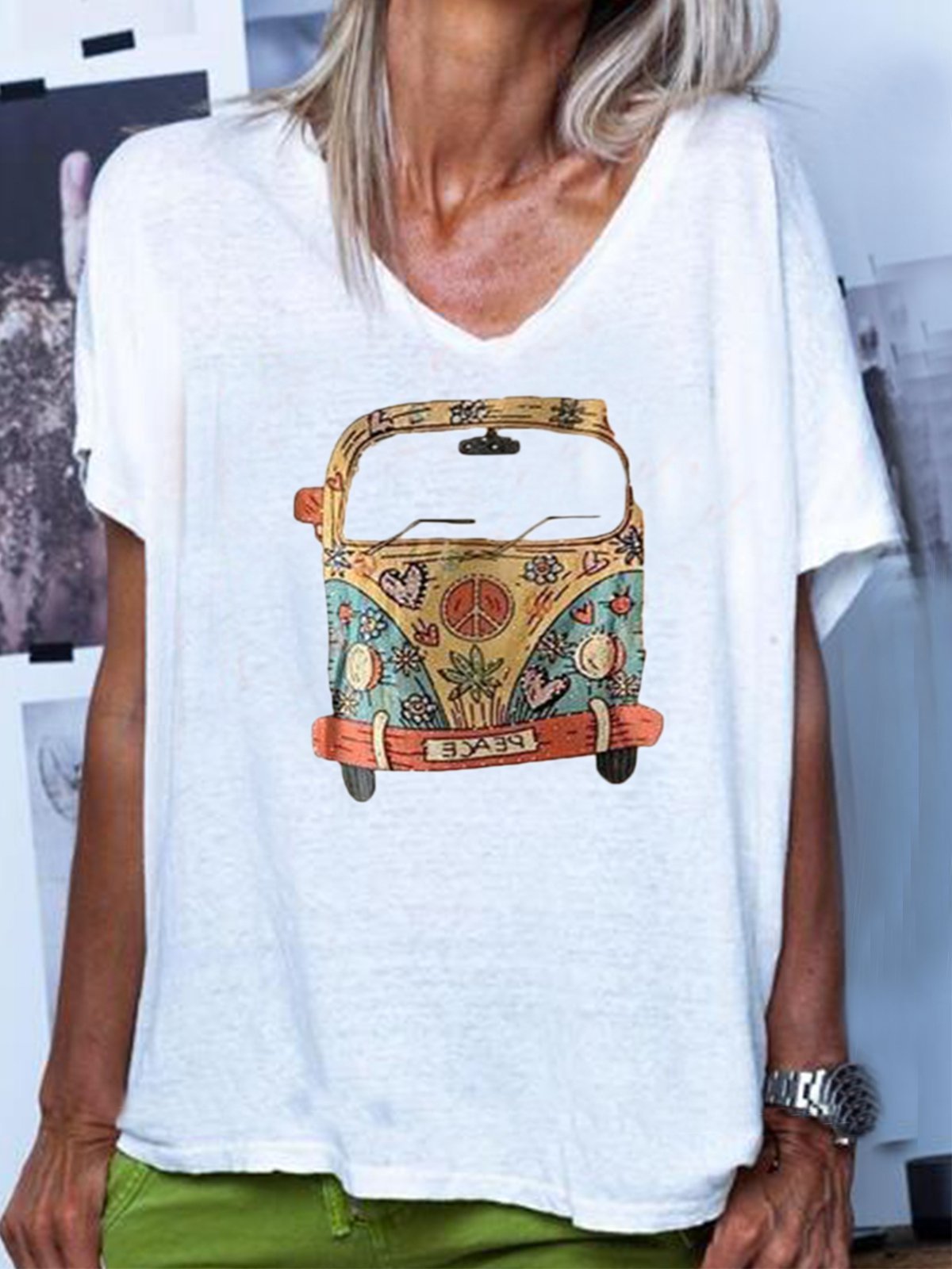 Short Sleeve Casual Printed Shirts & Tops