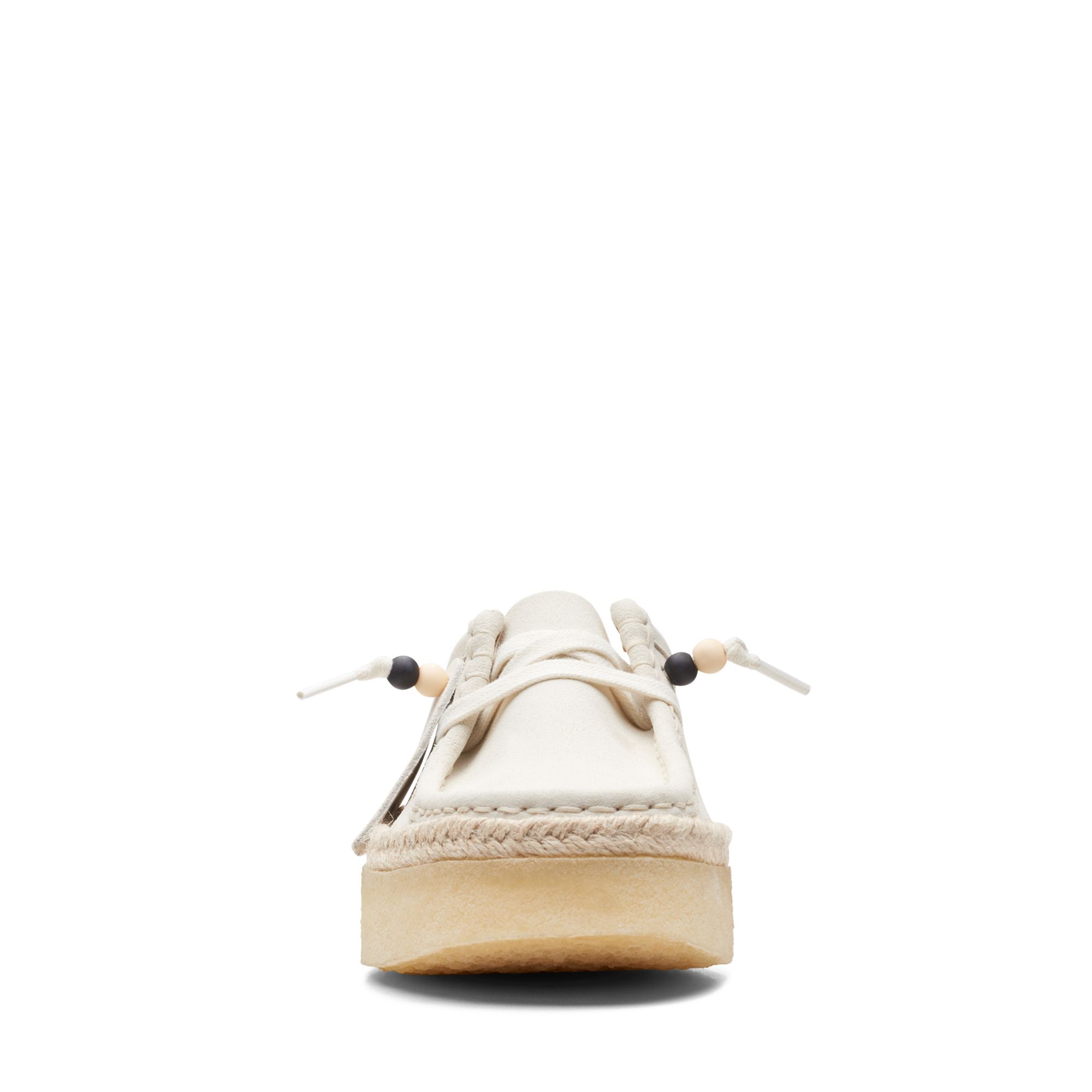 Women  Wallabee Cup Lo White Suede
