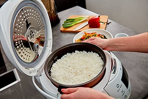 Rice Cooker with Ceramic Bowl and Advanced Fuzzy Logic (8 Cup, 1.5 Liter)