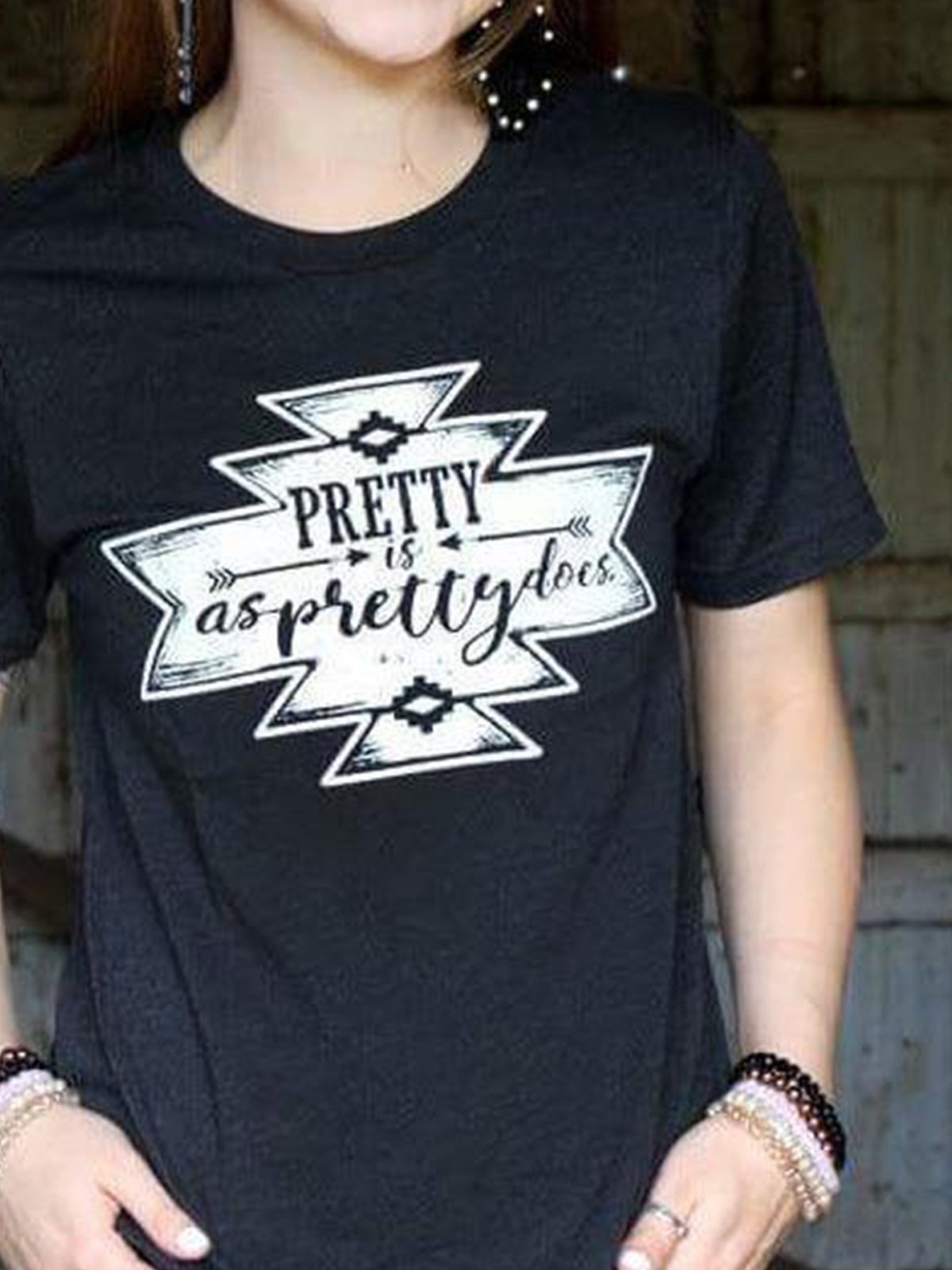 Geometric Shift Casual Short Sleeve Shirts & Tops