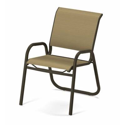 Reliance Stacking Patio Dining Armchair Telescope Casual Textured Beachwood/Bailey 33x22H x 22x22W x 25x22D