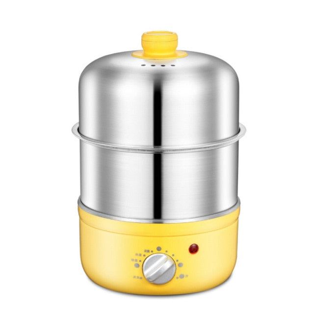 Electric Egg Boiler Food Steamer with Timer 2 Layers Stainless steel breakfast Steaming machine