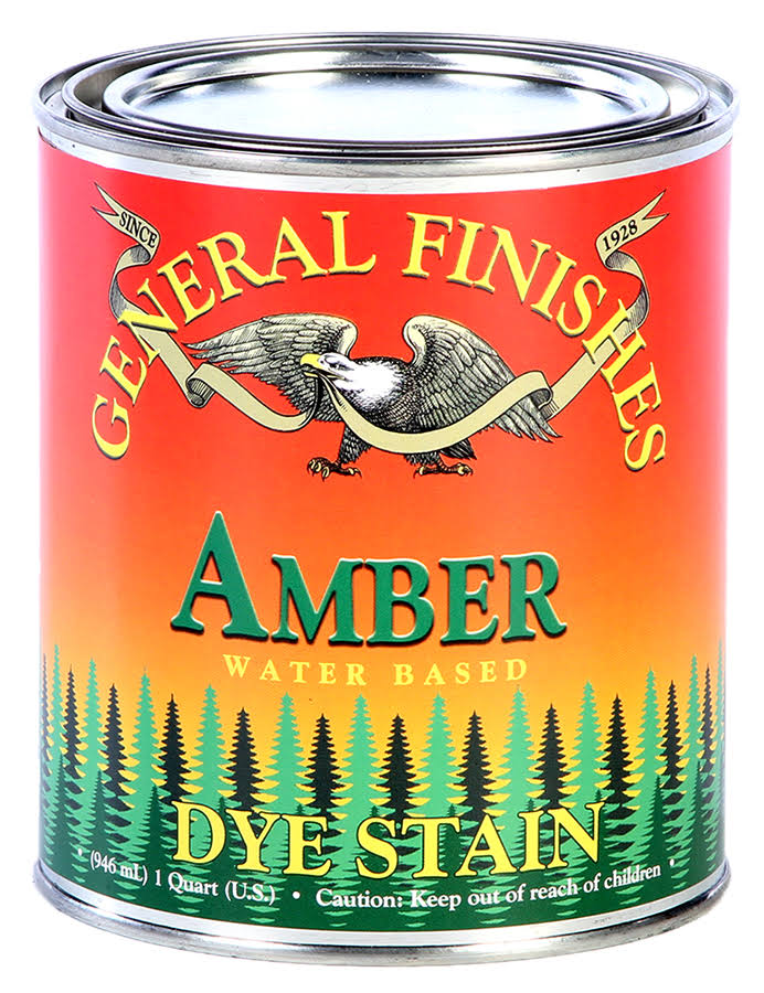 General Finishes DGY Water Based Dye, 1 Gallon, Yellow