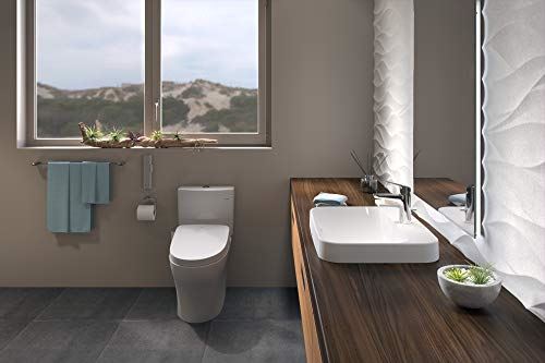 Two-Piece Elongated Dual Flush 1.0 and 0.8 GPF Toilet with S550e Electric