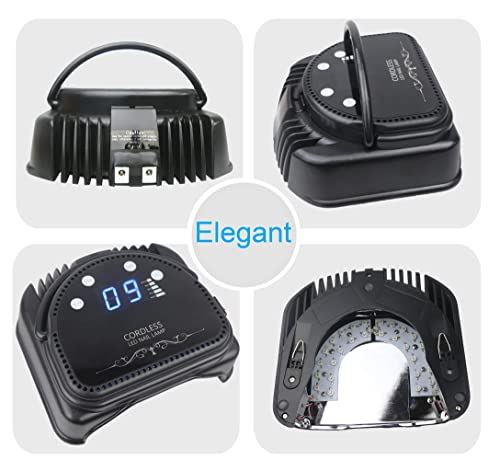 Rechargeable 64W Led UV Gel Nail Lamp, Wireless Nail Gel Machine,Nail