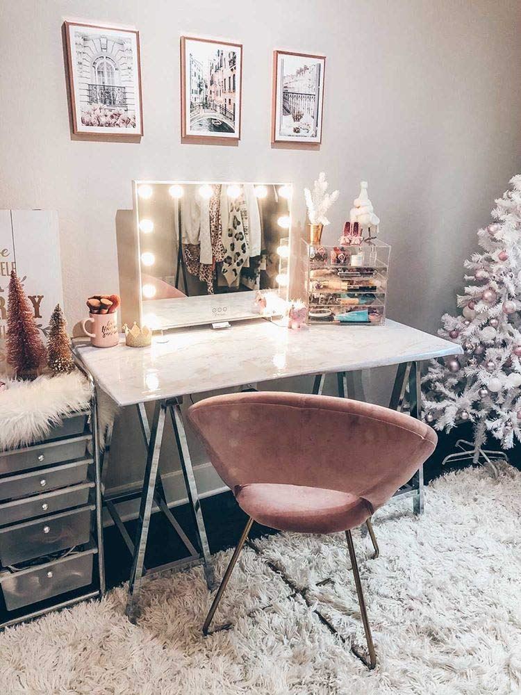 USB C Outlet with Phone Holder,24×20 Inch,Touch Control,Sturdy Metal Frame Design