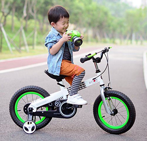 Boys Girls Kids Bike 18 Inch Matte Button Bicycles with Kickstand Child Bicycle