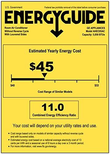 5,000 BTU Window Air Conditioner, Cools up to 150 sq. Ft with Install Kit