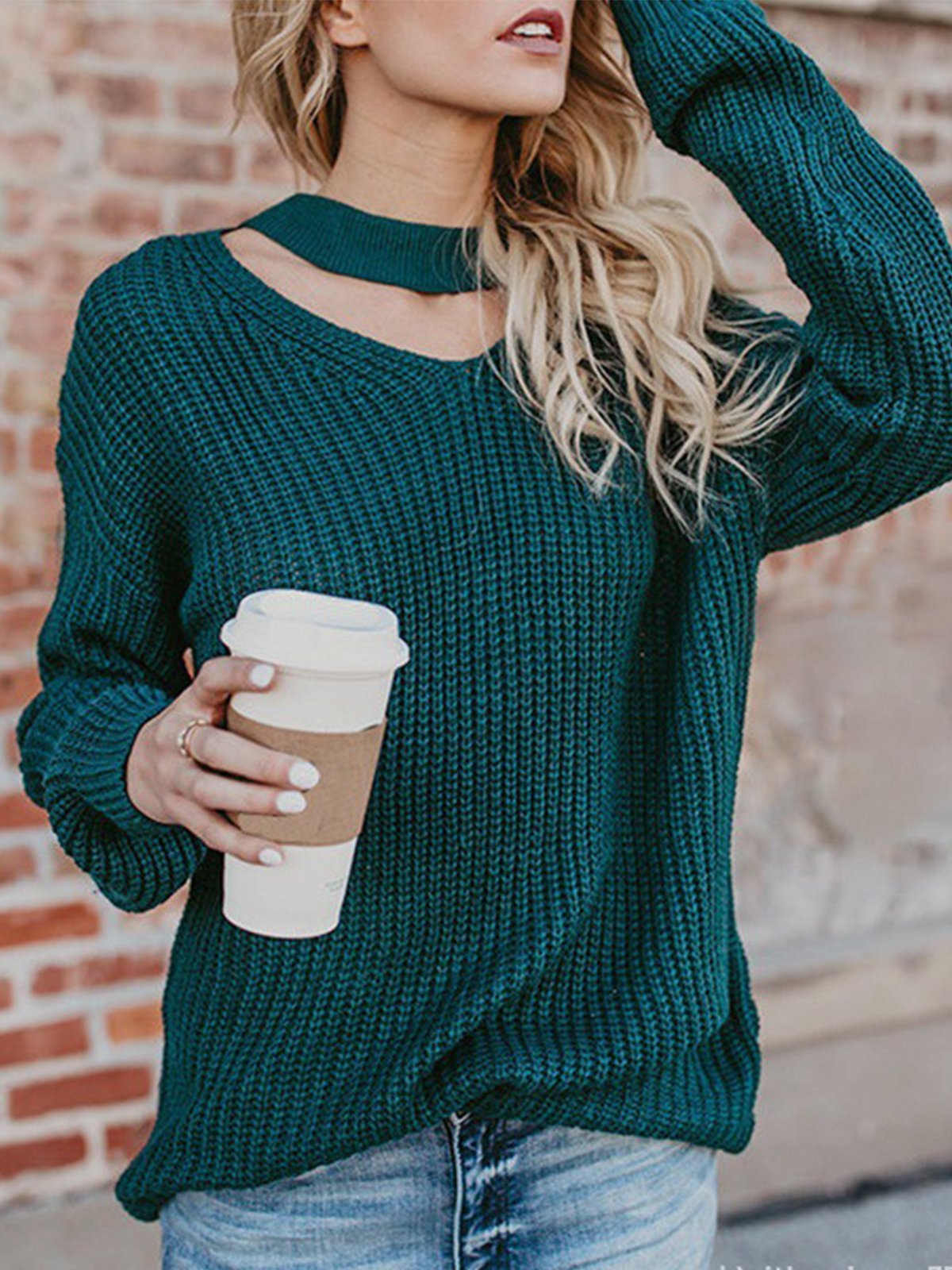 Women Winter Long Sleeve Sweet Sweaters